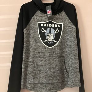 G-III 4Her by Carl Banks Heathered Raiders Championship Ring Pullover Hoodie